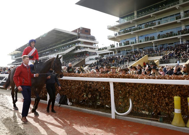 Allaho returns to the winner's enclosure