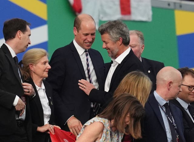 The Prince of Wales with King Frederik X of Denmark