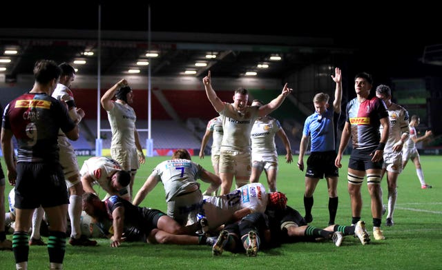 Exeter ran in five tries against Quins 