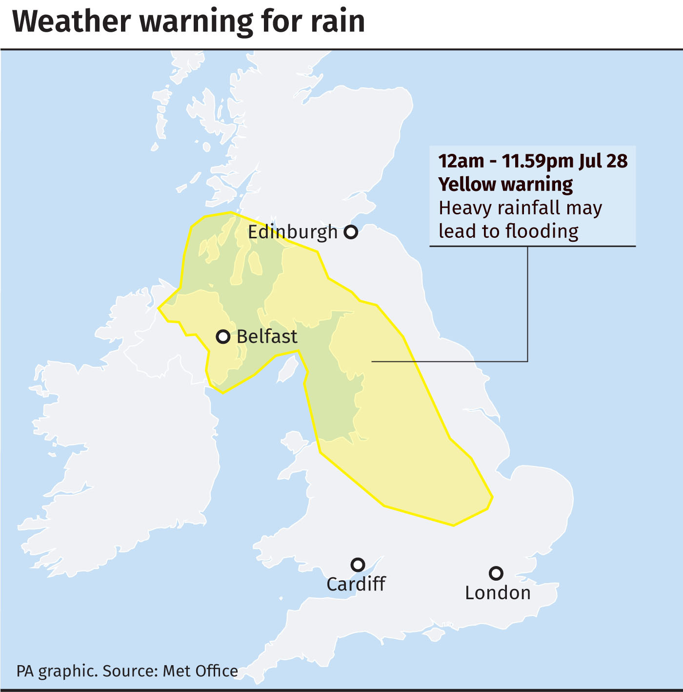 Met Office issues weather warning for West Sussex