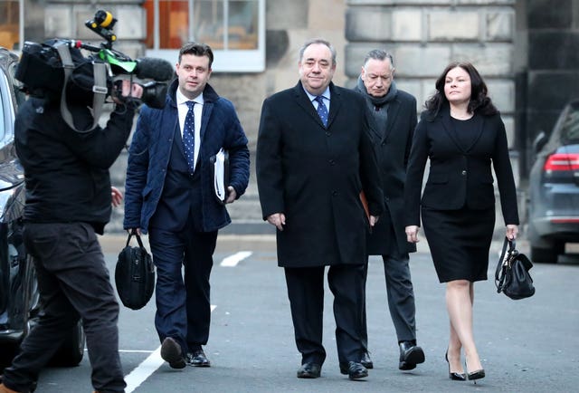 Alex Salmond and his legal team
