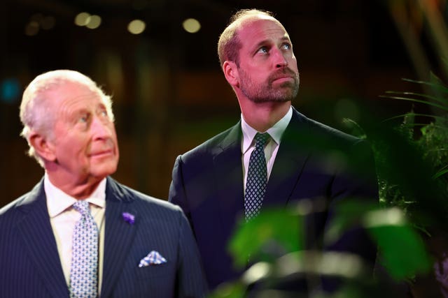The King and the Prince of Wales attending the Countdown to Cop30 together in October