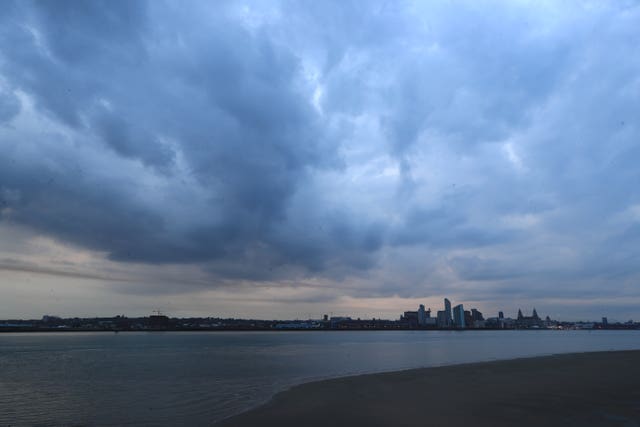 Liverpool waterfront sky