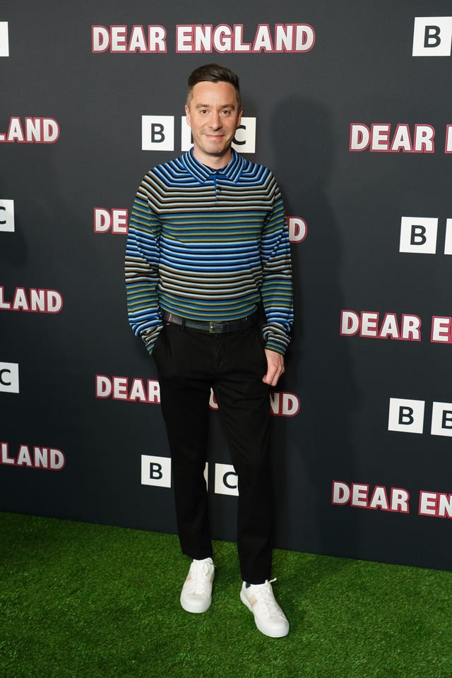 Writer James Graham attending the launch screening of the new BBC series Dear England