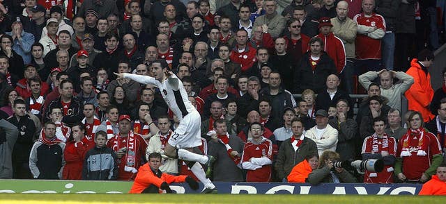 John O'Shea would follow in Ferdinand's footsteps with a late winner at Anfield the following year.