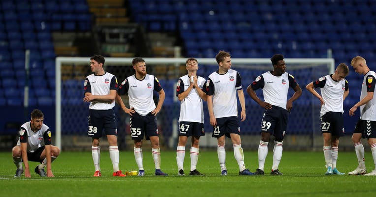Bolton ended up losing on penalties