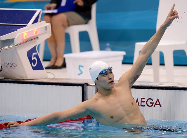 Sun Yang was banned from competing at Tokyo 2020 (Tony Marshall/PA)