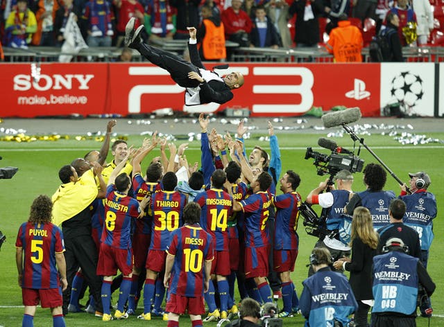 Pep Guardiola won his second Champions League in three years as a manager