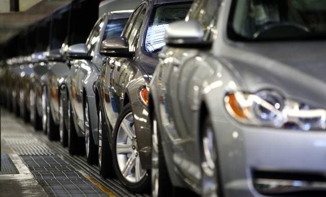Jaguar XF production line