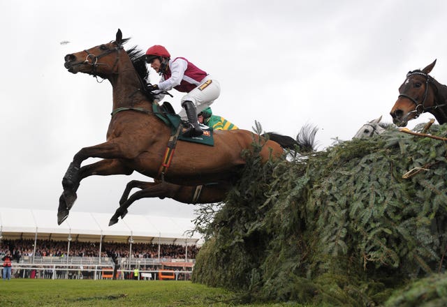 Seabass and Katie Walsh clear the final fence in the 2012 race