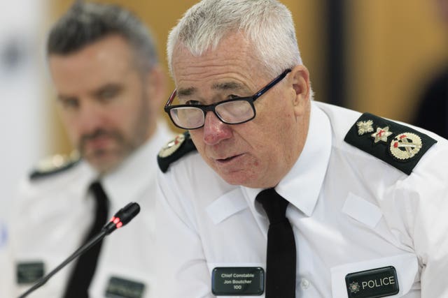 PSNI Chief Constable Jon Boutcher