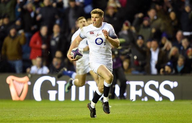 Owen Farrell scored all of England's points but lost his cool before the match