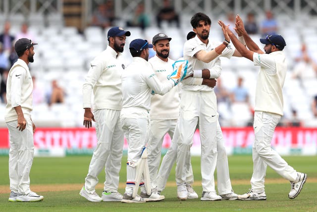 Ishant Sharma, centre, is set for his 100th Test appearance this week (Mike Egerton/PA)