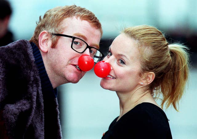 Geri Halliwell and Chris Evans