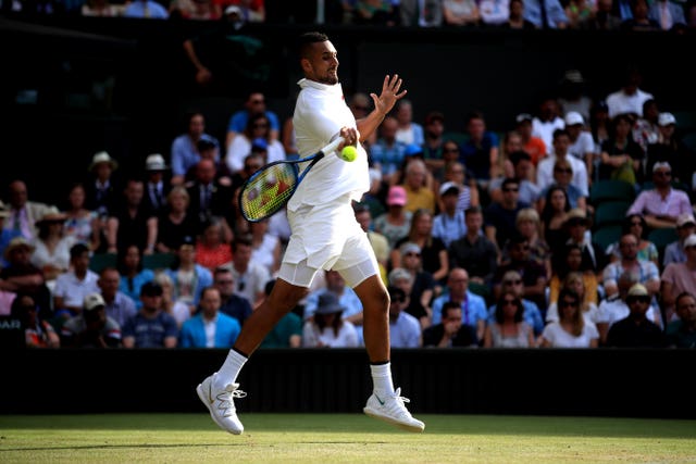 Nick Kyrgios, pictured, recently criticised Alexander Zverev (Adam Davy/PA)