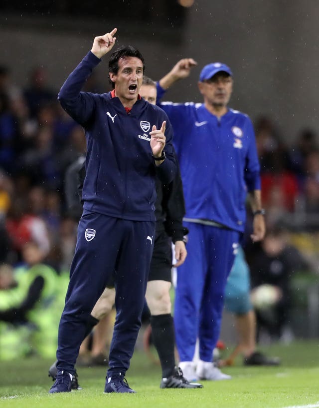 Unai Emery's Arsenal and Maurizio Sarri's Chelsea met in pre-season in Dublin