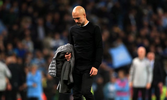 Guardiola's City were knocked out of the Champions League by Tottenham