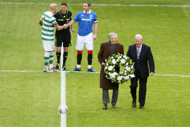 Billy McNeill (left) and John Greig