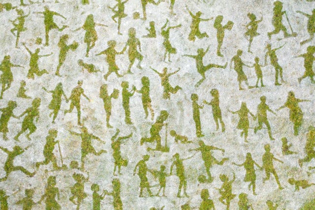 Artwork from children's figures