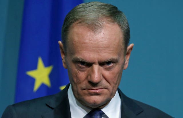 President of the European Council Donald Tusk heads to London for talks (Laura Hutton/PA)