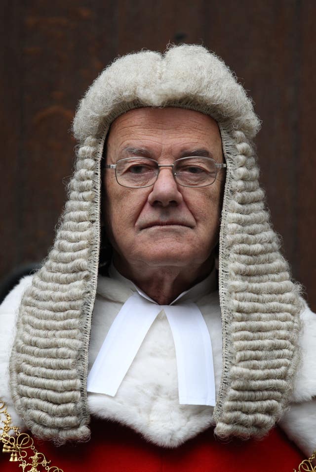 Lord Judge, the former lord chief justice, expressed concern over recent failings (Lewis Whyld/PA)