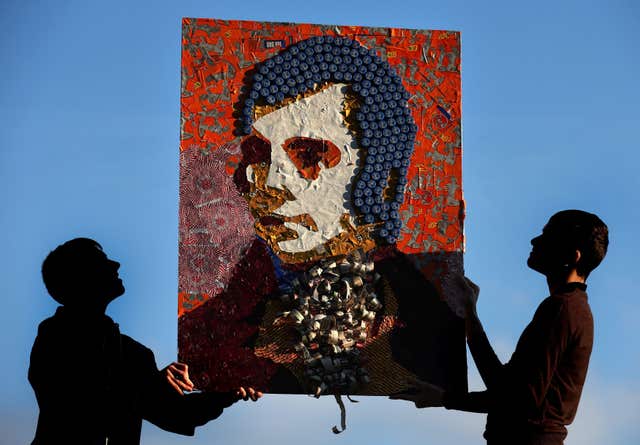 Burns painting