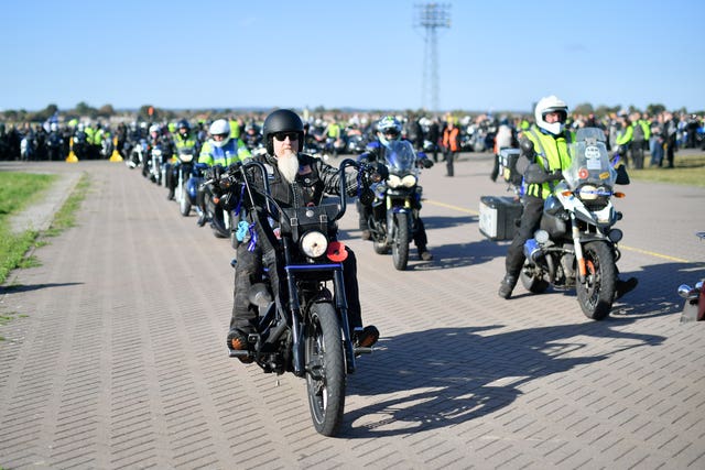 Motorcylists ride in memory of PC Andrew Harper