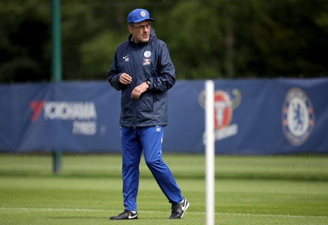 Maurizio Sarri's Chelsea side take on Arsenal in Baku in a week's time