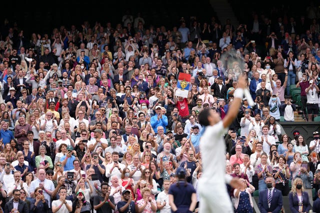 The atmosphere at Wimbledon was superb