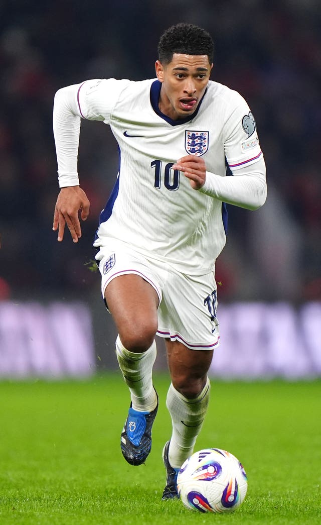 Jude Bellingham in action against Albania