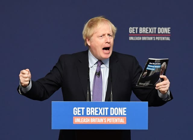 Prime Minister Boris Johnson launches his party’s General Election manifesto in Telford