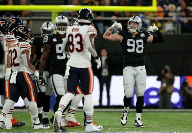Oakland took control in the first half
