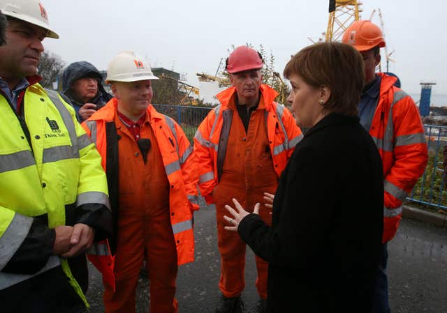 Nicola Sturgeon visit to BiFab