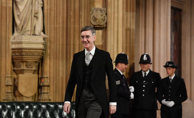 Leader of the House of Commons Jacob Rees-Mogg in the Central Lobby