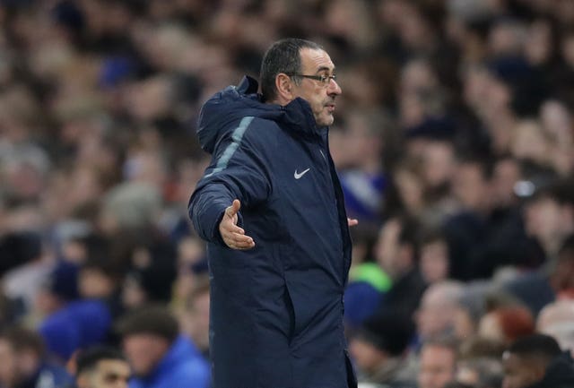 Chelsea manager Maurizio Sarri had plenty to ponder during a poor first-half display