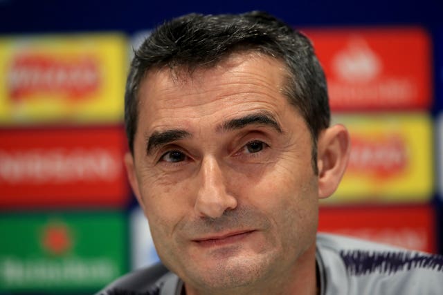 Barcelona manager Ernesto Valverde