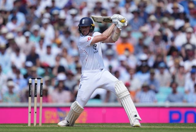 England’s Matt Fisher hits off the back foot against New Zealand