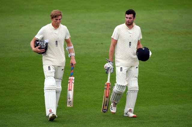 Zak Crawley (left) and Dom Sibley (right) are two of the batsmen Silverwood hopes can learn from their experience in India.