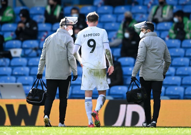 Patrick Bamford was forced off through injury
