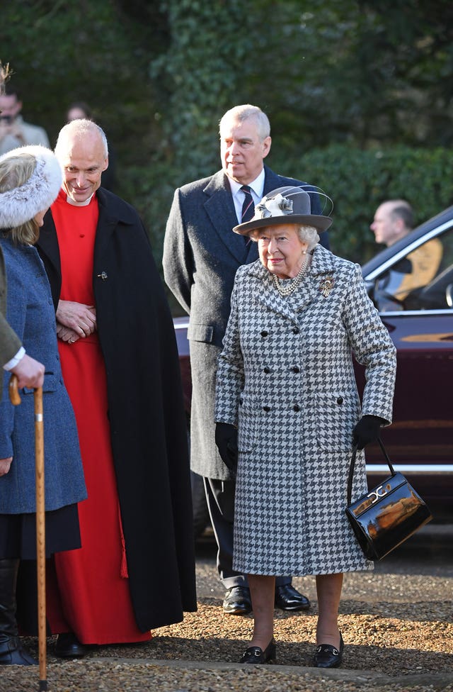 Royals attend church