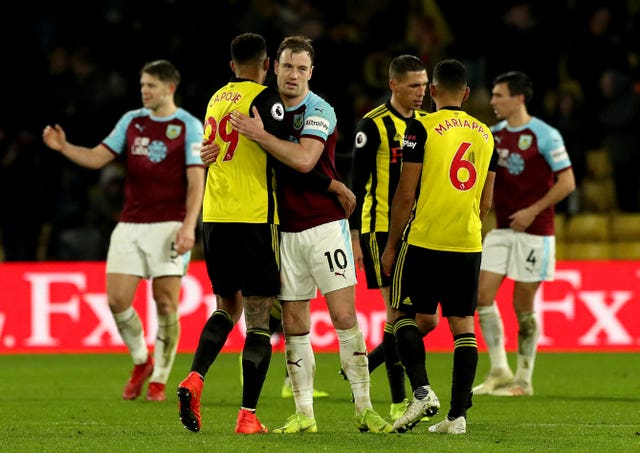 Burnley saw a goal disallowed for offside in stoppage time