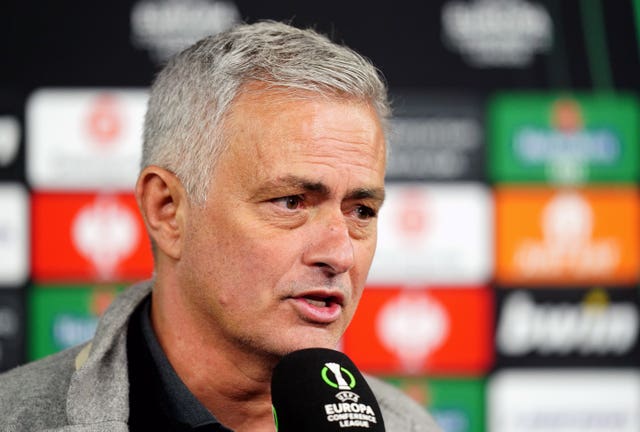 Roma manager Jose Mourinho