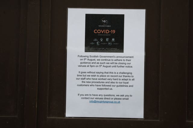 Pub closing sign