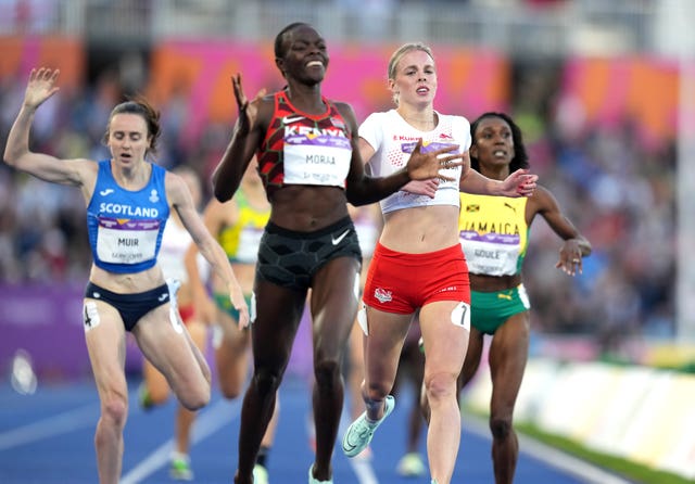 Keely Hodgkinson had to settle for silver