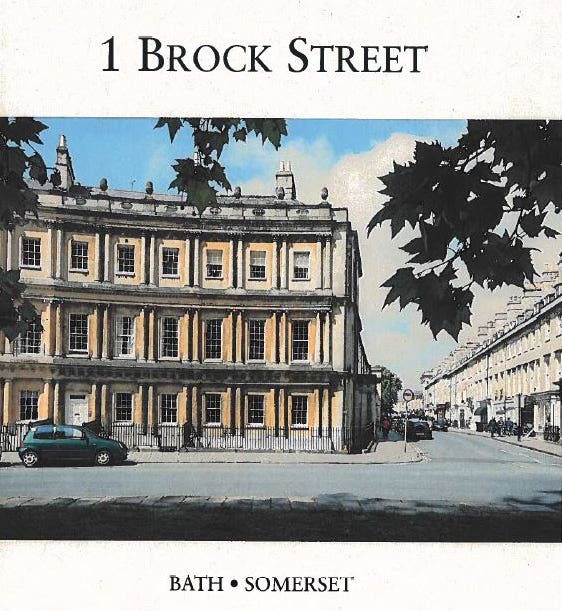 A brochure for a Georgian property in Bath which Ms Carolyn Woods rented with the intention of living with Mark Acklom