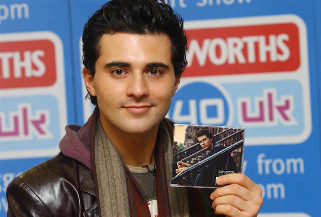 Singer Darius Danesh during an in-store appearance