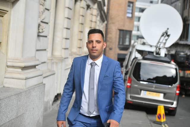 Ryan Ali arrives at Bristol Crown Court