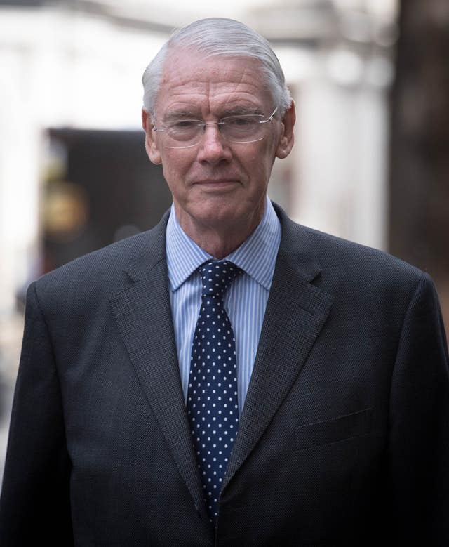 Sir Martin Moore-Bick, chairman of the Grenfell public inquiry (Stefan Rousseau/PA)