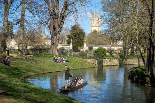 Spring weather in Oxford