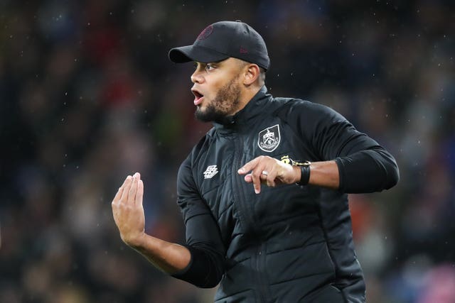 Vincent Kompany was named Burnley boss last summer (Isaac Parkin/PA).